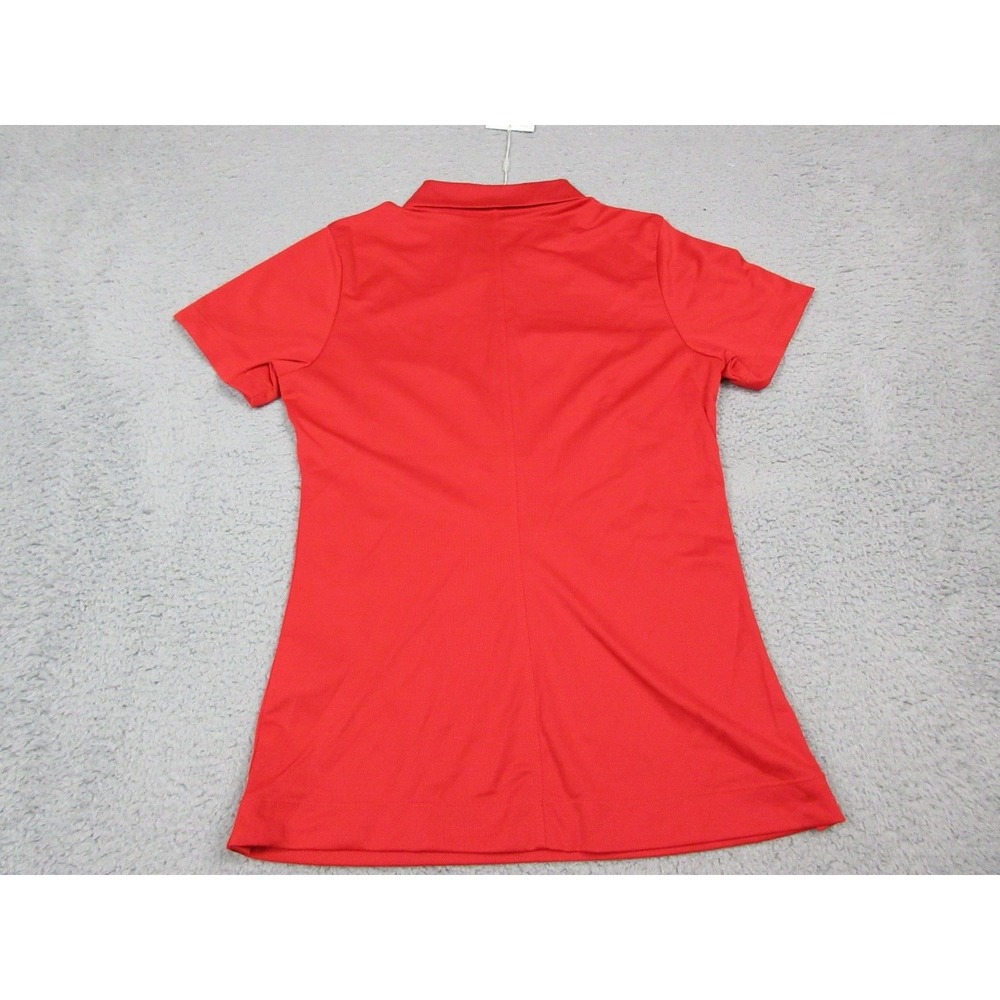 Nike Golf Dri-FIT Polo Shirt Womens Small Red Short Sleeve Ballen Isles Golf Top - Picture 9 of 11